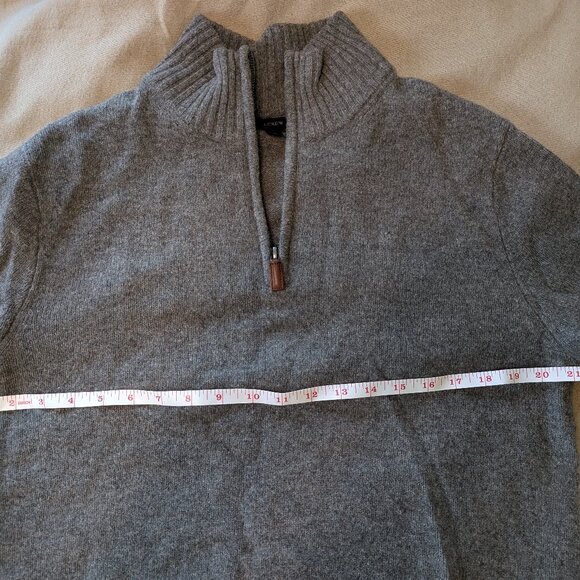 J Crew 1/4 zip wool sweater - Picture 3 of 4
